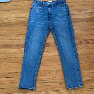 Zara Denim Blue Straight Leg Jeans